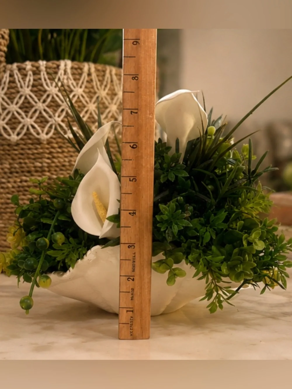 Handmade faux succulent arrangement